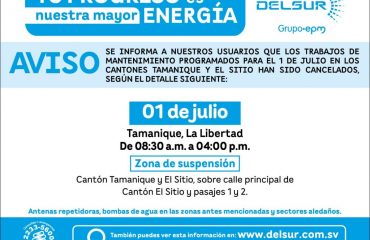 Aviso de cancelación de interrupción programada para el 1 de julio-La Prensa Gráfica (1)